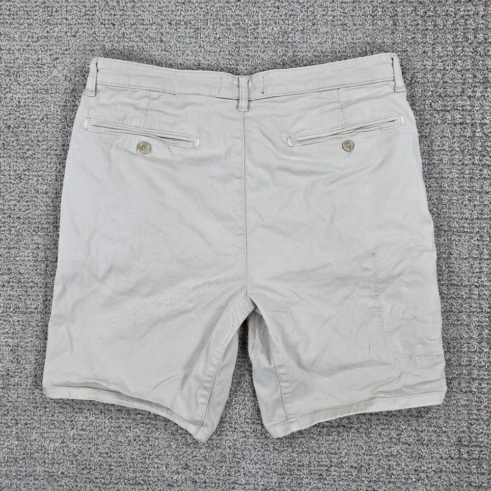 DU/ER Mens Live Free Journey Shorts Khaki Tan Size 36x9 Stretch‎